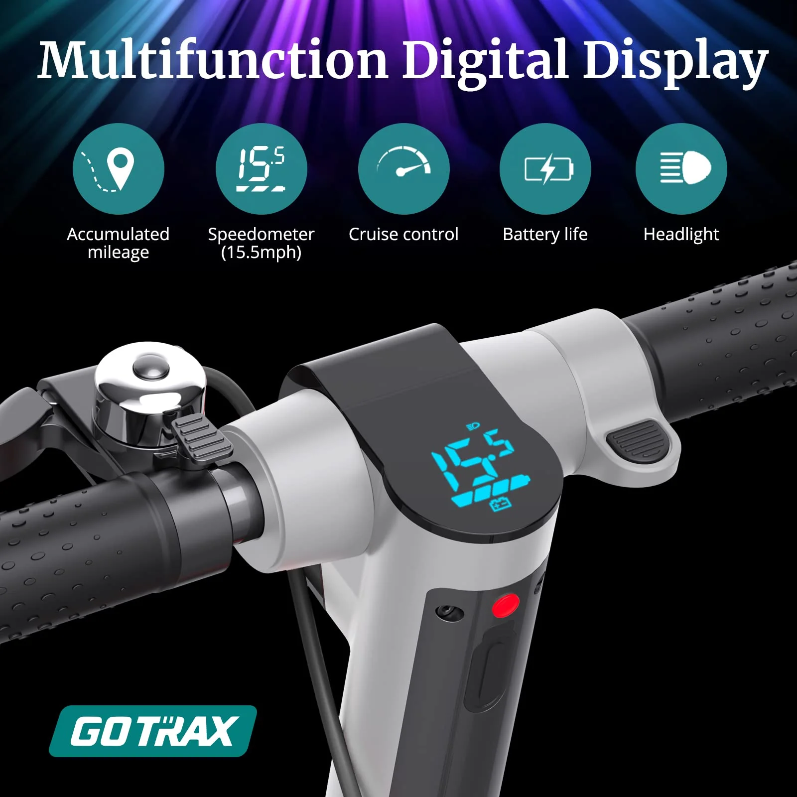 XR Ultra Light Folding Electric Scooter 8.5" 25KPH | 24KM Range(🔥 Spring Sale) - Image 4